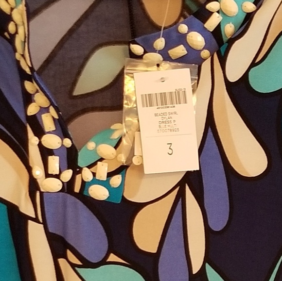 NWT Chico Beaded Swirl Dylan Dress Sz 3 - Picture 7 of 7